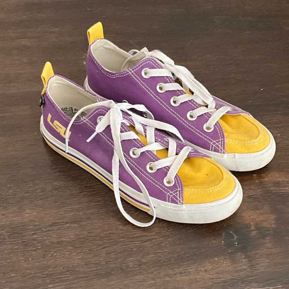 Source Unknown Kids Vibrant Purple and Yellow Sneakers